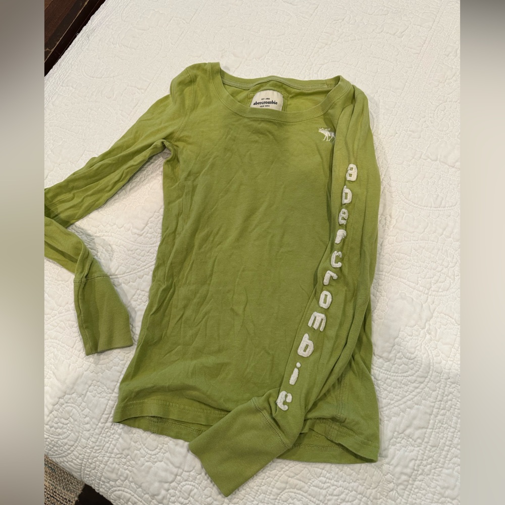 Abercrombie and Fitch-Green Long Sleeve Shirt - Picture 2 of 3